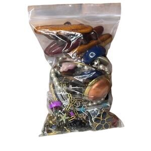 Small Mixed Broken Costume Modern Vintage Jewelry Bag for Crafting